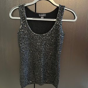 Ladies LINE 100% Cashmere and Sequined Tank Top